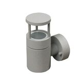 Wall mounted Aluminum Culinder with base indirect Lighting Fitting 9106 GU10 IP54 grey