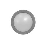 Wall mounted Lighting Fitting Round 9731 IP54 12Led 230V grey frame cool White