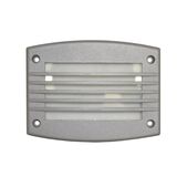 Alluminum Frame with shades grey for big Rectangular recessed lighting fitting 9675 frosted glass
