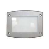 Alluminum Frame grey for big Rectangular recessed lighting fitting 9674 frosted glass