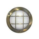 Wall/ceiling Aluminum Round net light 9094 IP54 230V 36Led antique brass body frosted glass warm white
