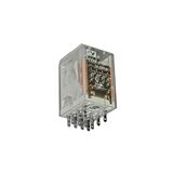 Relay mini 8pin 2contacts with Led & Button 48V DC