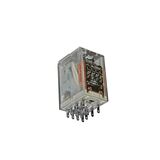 Relay mini 14pin 2contacts with Led & Button 230V AC
