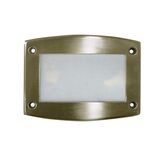 Alluminum Frame antique brass for big Rectangular recessed lighting fitting 9674 frosted glass