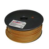 Textile flexible cable 2x0.50mm² Gold (bronze)