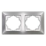Two way ABS silver frame, without mechanism, without gangs