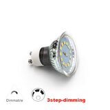 Led SMD GU10 Glass 230V 5W 110° 3 Stage Dimmable Cool White