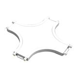 X-JOINTED SURFACE MOUNTED FOR RAIL MINI WHITE