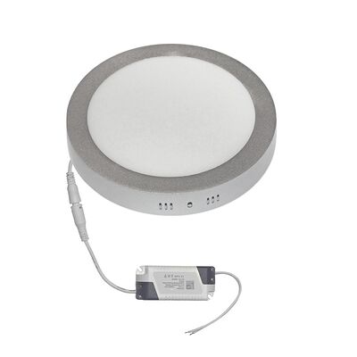 Wall Mounted LED Slim Downlight 18W Round 3000K Silver D220
