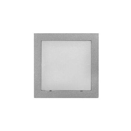Wall mounted Lighting Fitting Square 9733 IP54 16Led 230V grey frame cool White