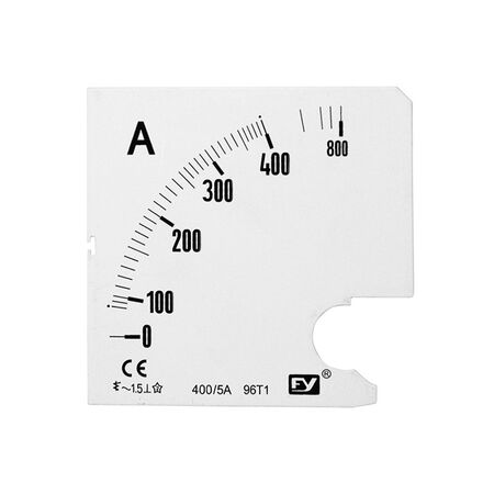 Plate for Analog Ammeter 96x96 400/5A