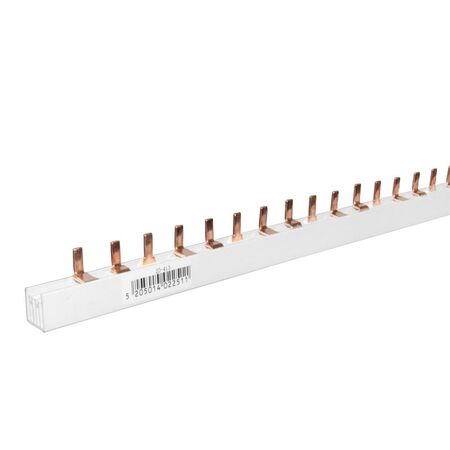 Brass Isolated Busbar 3P L1m W9mm 63A