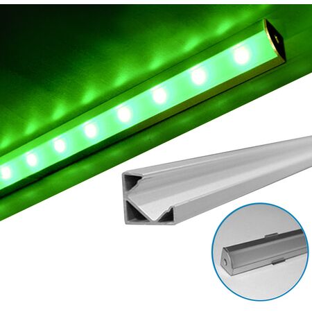 Aluminum Led profile 1m wall mounted L type for led strip max W:12mm L:1m W:18.1mm  H:18.1mm