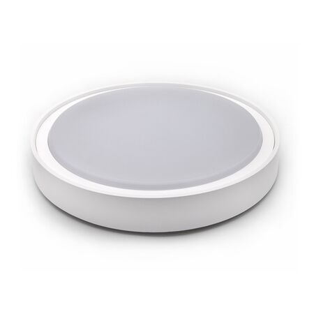 LED CEILING FIXTURE PC ROUND D:300MM 18W 4000K IP65 WHITE
