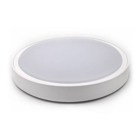 LED CEILING FIXTURE PC ROUND D:360MM 28W 4000K IP65 WHITE