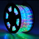 Led Rope Light Clear Round D13mm 3wires 36led/m Multicolor