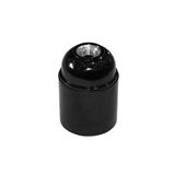 Bakelite lampholder Ε27 M10(1/8'') black aluminum thread