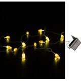 Orange Acrylic chain corn with 100led amber white 24V clear cable ,with transformer 230V