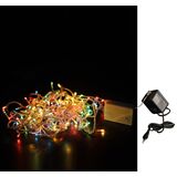 Chain 100 multicolor rice light 24V with clear PVC wire L:6,5m with controller 230V