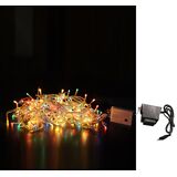 Chain 256 multicolor rice light 24V with clear PVC wire L:14,5m with controller 230V
