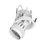 Recessed Downlight extendable 80' HQI G12 70W (DLT-184) White