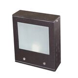 Wall mounted Aluminum 2side Square lighting fitting 9101-2A G9 IP54 grained rust body