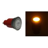 LED ΛΑΜΠΑ ΙΣΧΥΟΣ GU10 3W 230V 1 Led 30° ΠΟΡΤΟΚΑΛΙ