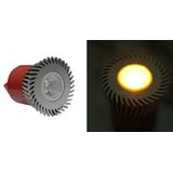 LED ΛΑΜΠΑ ΙΣΧΥΟΣ MR16 3W 230V 1 Led 10° ΠΟΡΤΟΚΑΛΙ