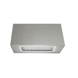 Wall mounted Aluminum 2side Rectangular lighting fitting 7060 40Led IP54 grey body cool white