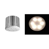 Diode power led fitting DC18W satin 6x3W 30° warm white