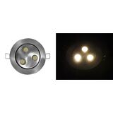 Power led fitting DL9W satin 3x3w 60' warm white