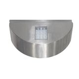 Wall mounted Aluminum 1side semicircle lighting fitting 7015 20led IP54 satin body cool white