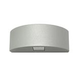 Wall mounted Aluminum 2side semicircle lighting fitting 7005 40led IP54 grey body warm white