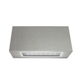 Wall mounted Aluminum 2side Rectangular lighting fitting 7060 40Led IP54 grey body warm white