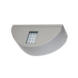 Wall mounted Aluminum 2side semicircle lighting fitting 7005 40led IP54 grey black body blue