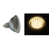 LED ΛΑΜΠΑ PAR16 ΜΕ 24LED 1.4W 12VDC 30° ΨΥΧΡΟ 6200Κ