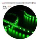 Led Strip Adhesive White PCB 5m12VDC 14.4W/m 5050 60L/m Green IP20