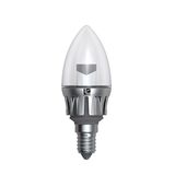 Led Candle E14 Silver Alumin. Base 230V 5W Warm White