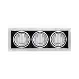 Recessed Downlight fixture AR111 3x50w (WL-F13) silver