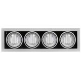 Recessed Downlight fixture AR111 4x50w (WL-F14) silver