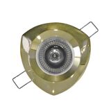 Recessed Spot light triangle (3719) Aluminum MR16 golden BP