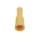 Insulated Female bullet cable lug terminal FRD5-195 yellow