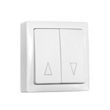 Wallmounted Shutter control button IP20 10A 230V White