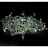 Waterproof Extendable 50Led warm white with green rubber wire L:5m, without power cord
