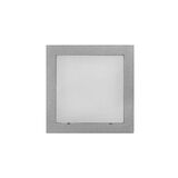 Wall mounted Lighting Fitting Square 9733 IP54 16Led 230V grey frame cool White