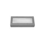 Wall mounted Lighting Fitting Rectangular mini 9736 IP54 10Led 230V grey frame Warm White