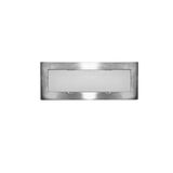 Wall mounted Lighting Fitting Rectangular mini 9736 IP54 10Led 230V satin frame Cool White