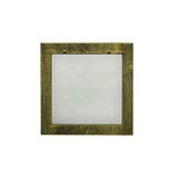 Wall mounted Lighting Fitting Square 9733 IP54 16Led 230V golden black frame Cool White