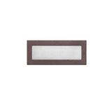 Wall mounted Lighting Fitting Rectangular mini 9736 IP54 10Led 230V grained rust frame Cool White