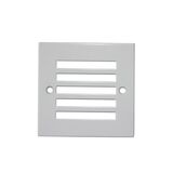 Aluminum Frame white with shades for Square recessed lighting fitting 9632 milky plastic